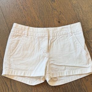 Jcrew 3” White Chino Shorts Women